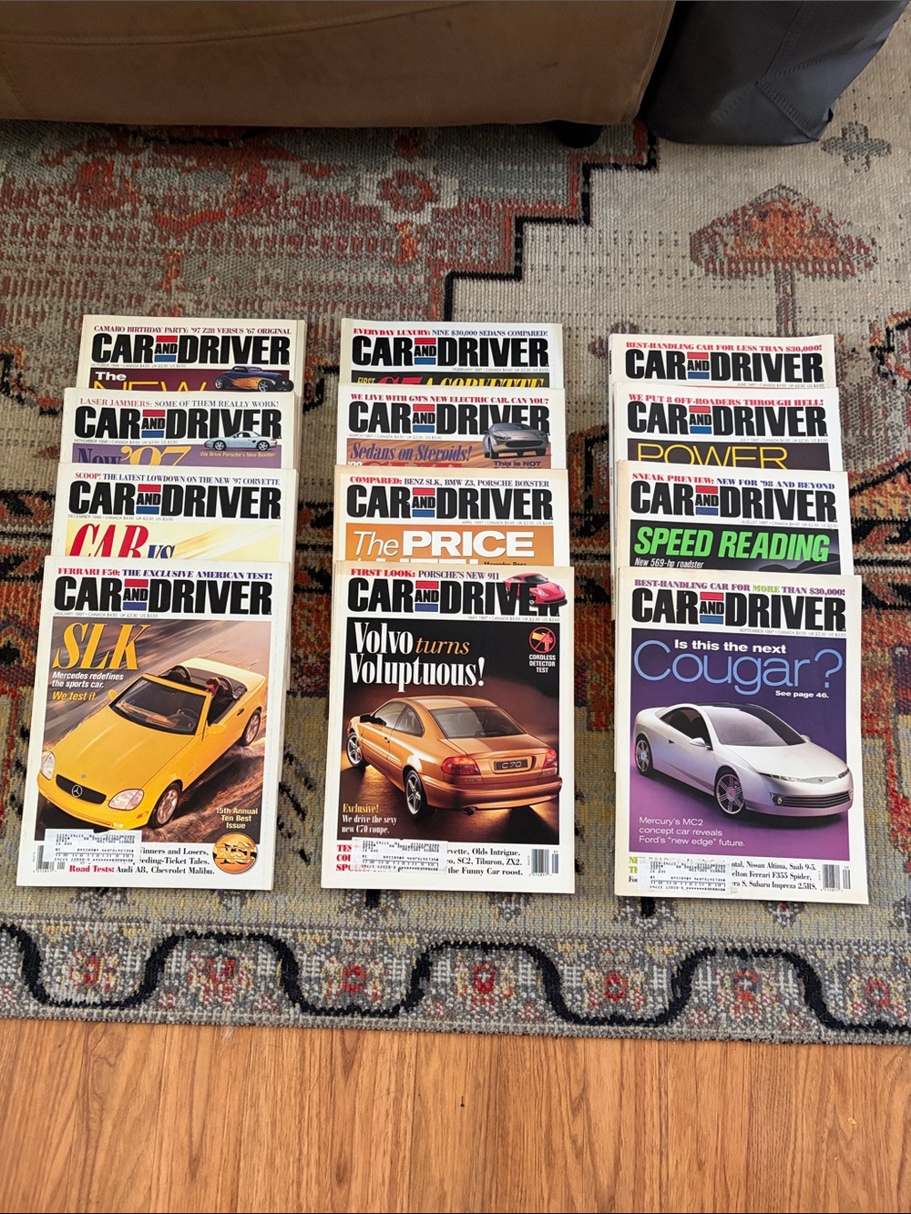 Car And Driver Magazines Lot of 12